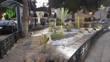 Καλλωπισμός και αναβάθμιση του παρτεριού στην πλατεία της Κρεμαστής