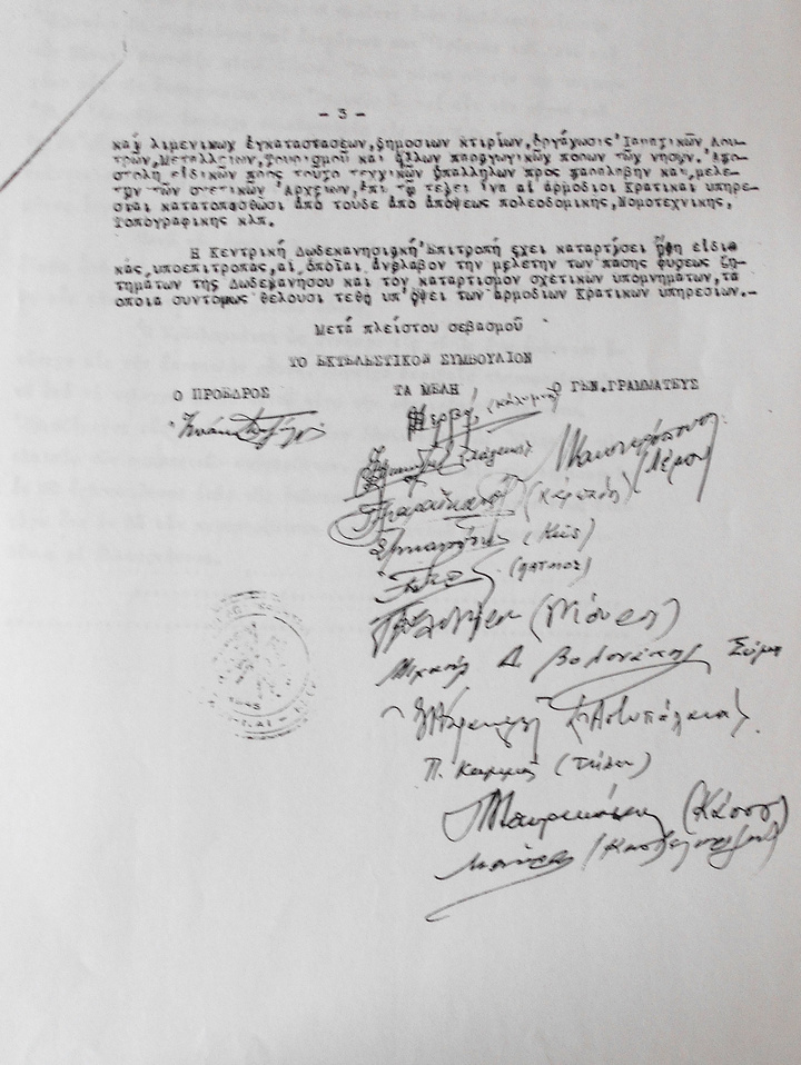 Οι υπογραφές αυτών που υπέγραψαν το υπόμνημα προς τον πρωθυπουργό Βούλγαρη 
