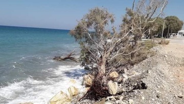 Οξύνεται η διάβρωση των ακτών στην παραλία της Σορωνής