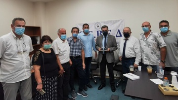 Σύσκεψη της Ομοσπονδίας Βιοτεχνών - Εμπόρων Δωδεκανήσου με τον υφ. Τουρισμού και τον πρόεδρο της ΓΣΕΒΕΕ