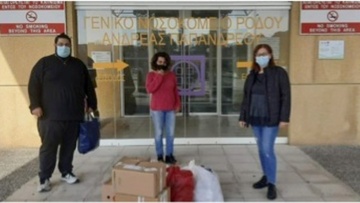 Σκουφάκια στους ογκολογικούς ασθενείς του νοσοκομείου και της Euromedica