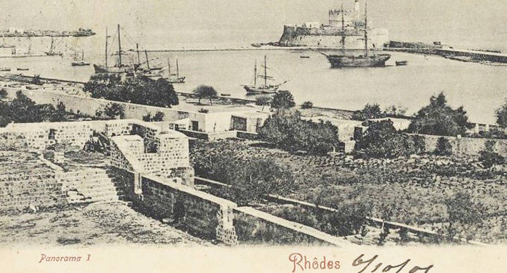 Το λιμάνι της Ρόδου στις αρχές του 20ού αιώνα-1909