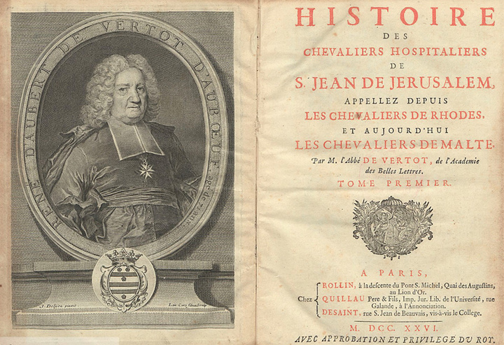 Ο πρώτος τόμος της Ιστορίας του René-Aubert Vertot