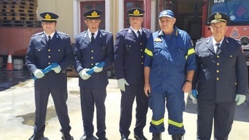 Τέσσερις νέοι αξιωματικοί της Πυροσβεστικής ορκίστηκαν χθες στη Ρόδο