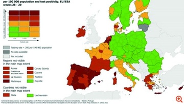 Στο «βαθύ κόκκινο» του ECDC τα νησιά 