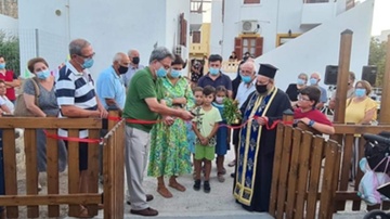 Εγκαινιάστηκε η νέα παιδική χαρά στο Μανδράκι Νισύρου