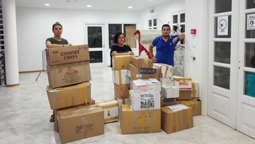 Οι ναυτοπρόσκοποι της Σύμης  στο πλευρό των πυρόπληκτων