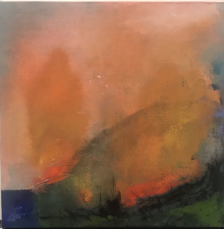 Μ. Χάρος Τα γεγονότα της Πελοπονήσσου, ακρυλικό σε καμβά