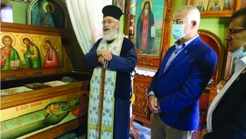 Προσκύνημα στον Άγιο Σάββα  στην Κάλυμνο από τον Γκας  Μπιλιράκη και τον Κρις Αλαχούζο