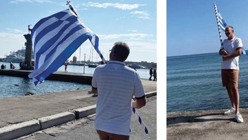 Ο Ολλανδός που λατρεύει τη Ρόδο γιόρτασε  και φέτος μαζί μας την 28η Οκτωβρίου