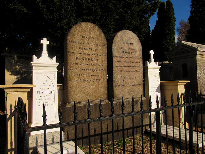 Ο τάφος του Γκουστάβ Φλωμπέρ στη Ρουέν