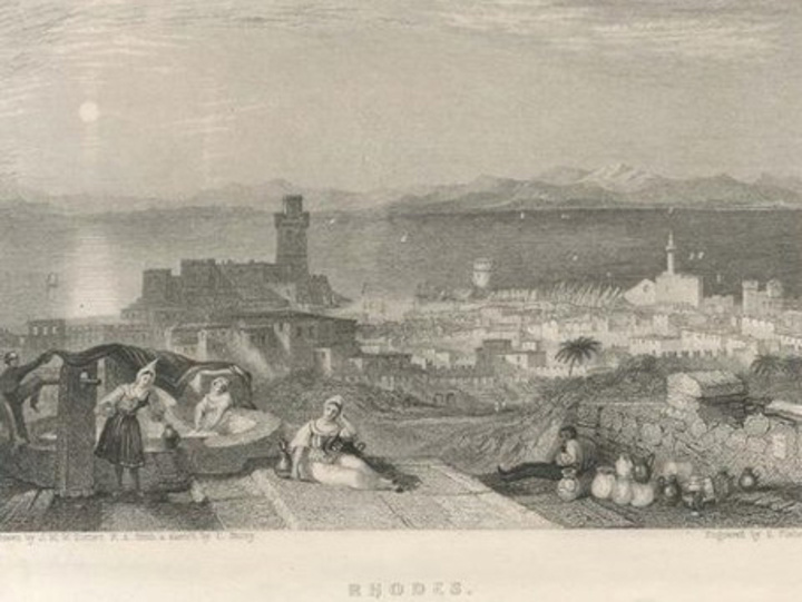 1855 Πανόραμα της Ρόδου