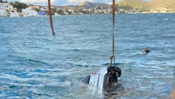 Λέρος: «Βουτιά» αυτοκινήτου στη θάλασσα εξαιτίας των ισχυρών ανέμων