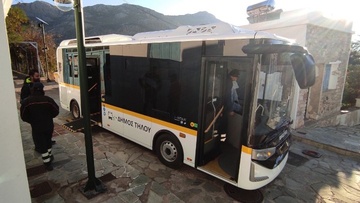 Ηλεκτρικό λεωφορείο στην Τήλο