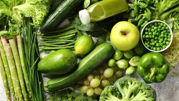 Το πράσινο χρώμα στα φρούτα και τα λαχανικά