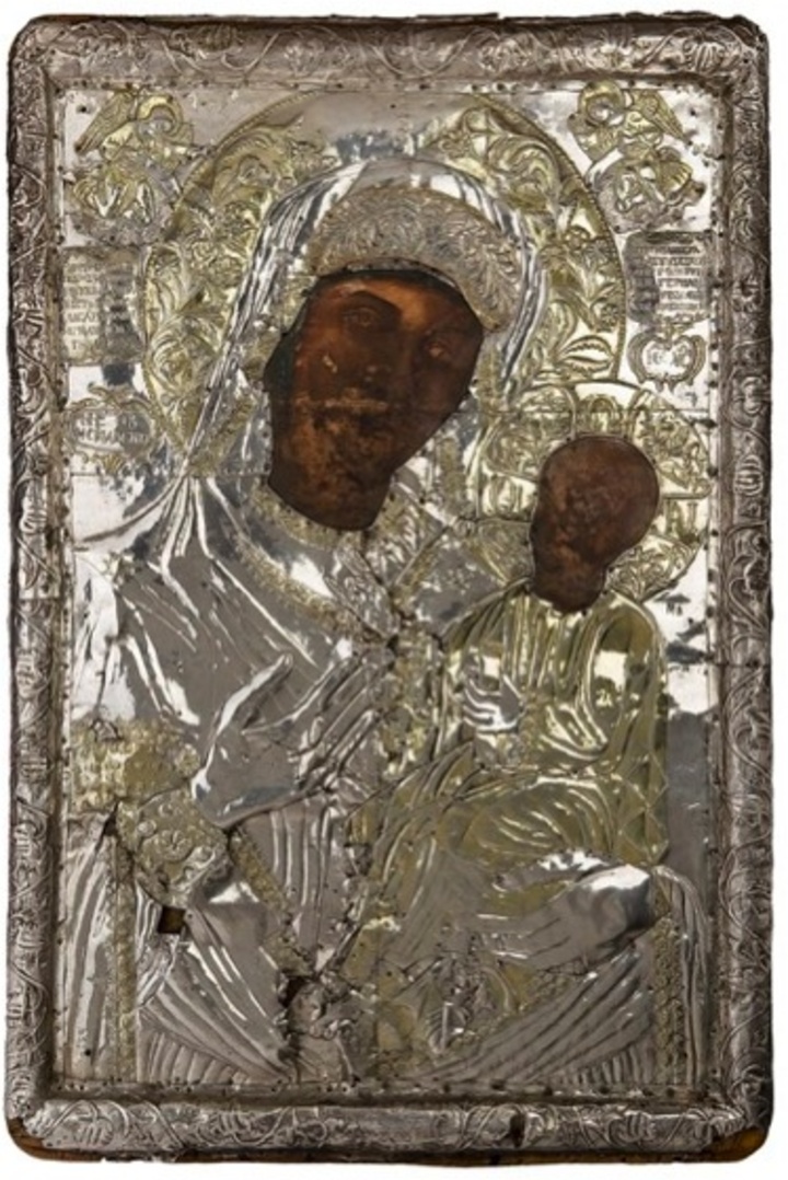 Το εικόνισμα της Παναγίας Σκιαδενής που θα βρίσκεται στον ιερό ναό Αγίας Ειρήνης (Πανεπιστήμιο Αιγαίου)