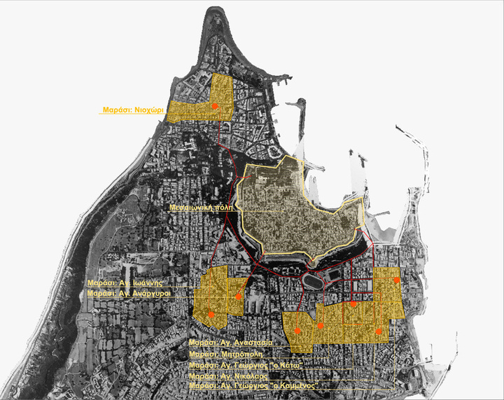 Μαράσια (προάστια)<barosh ή maras (τουρκ.): Συνοικίες των Ελλήνων  κατά την περίοδο της οθωμανικής κατοχής 