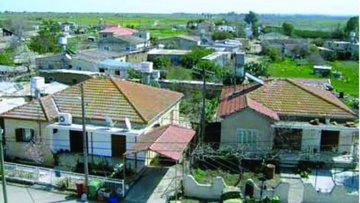 Οδός για το χωριό  Μάσσαρι της Κύπρου σε δρόμο της Ρόδου
