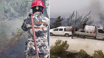 Στην πρώτη γραμμή του μετώπου της φωτιάς και οι εθελοντές μας