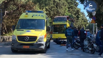 Νέο τροχαίο ατύχημα στη Ρόδο - Στο νοσοκομείο διακομίσθηκε ένας σοβαρά τραυματίας 