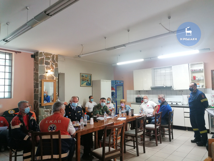 Από τη χθεσινή άσκηση επί χάρτου στον χώρο της ΠΥΡ