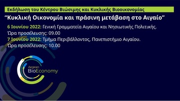 Το Πανεπιστήμιο Αιγαίου αρωγός στην πράσινη μετάβαση των νησιωτικών περιφερειών