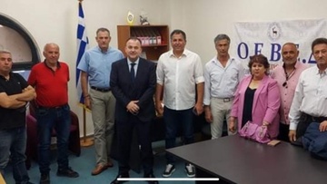 Συνάντηση της Διοίκησης της Ομοσπονδίας Επαγγελματιών Βιοτεχνών Εμπόρων Δωδεκανήσου με τον Ιωάννη Παππά