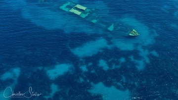 Το ναυάγιο «Πυθέας» στη Ρόδο με την εναέρια ματιά του Ροδίτη χειριστή drone Στατή Χρήστου