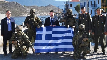 Στο Καστελλόριζο ο υφυπουργός Εθνικής Άμυνας Ν. Χαρδαλιάς