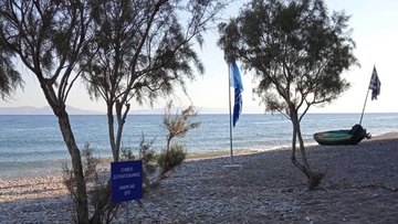 Γαλάζια σημαία σε παραλία του Θεολόγου για δεύτερη συνεχόμενη χρονιά