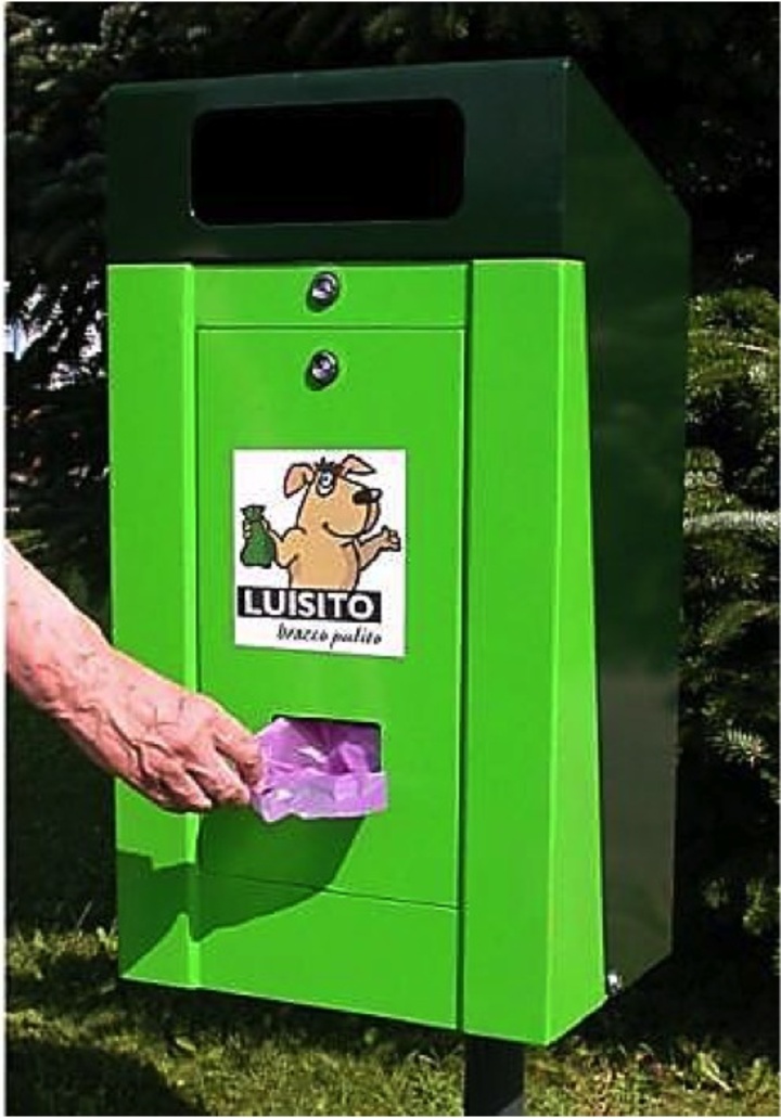 Κάδοι συλλογής ακαθαρσιών ζώων με ειδικά σακουλάκια  μίας χρήσης