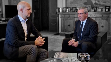Συνάντηση του Περιφερειάρχη με τον Διευθύνοντα Σύμβουλο της Fraport Greece, Alexander Zinell   