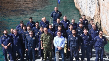 Μονάδες και φυλάκια σε Χάλκη, Αστυπάλαια και Κάσο επισκέφθηκε ο Νίκος Χαρδαλιάς