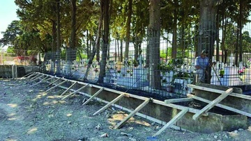 Προχωράνε οι εργασίες συντήρησης στο κοιμητήριο Κρεμαστής