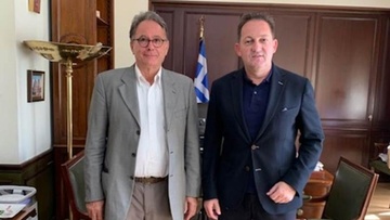 Συνάντηση Δημάρχου Νισύρου με τον αναπλ. Υπουργό Εσωτερικών Στέλιο Πέτσα