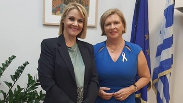 Μίκα Ιατρίδη με Αναπληρώτρια Υπουργό Υγείας, Μίνα Γκάγκα: «Η ενίσχυση των δομών υγείας, απόλυτη προτεραιότητα»