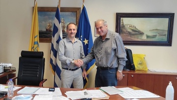 Επίσκεψη του προέδρου της ΔΗΜΤΟ ΝΔ Αντώνη Αρφαρά στο νοσοκομείο