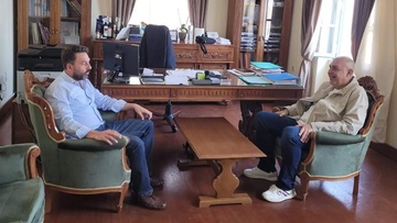 Ο Αντιπεριφερειάρχης Πολιτισμού, Χρήστος Μπάρδος, στη Χάλκη