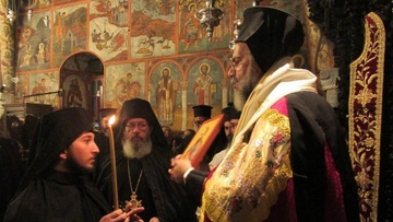 Μοναχική Κουρά και Χειροτονία Διακόνου από τον Μητροπολίτη Σύμης