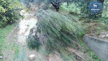 Νύχτα αγωνίας από την κακοκαιρία στην περιοχή μας