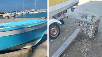 Έκοψε ξύλα από το παγκάκι για να... πατήσει σ’ αυτά τη βάρκα του