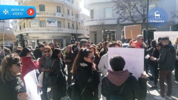 Ηχηρό «παρών» στην κινητοποίηση έδωσαν οι εκπαιδευτικοί της Ρόδου