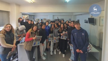 Ξεναγήθηκαν στη «Ροδιακή» οι μαθητές του Γυμνασίου Ιαλυσού