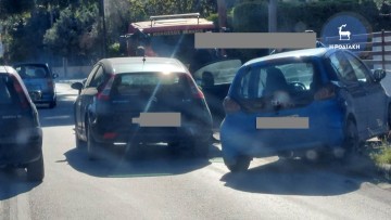 Τροχαίο ατύχημα με το καλημέρα στη Ρόδο  - Τεράστιες ουρές και ταλαιπωρία