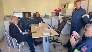 Αγαστή η  συνεργασία του Βασίλη Υψηλάντη με την Πυροσβεστική Υπηρεσία Ρόδου