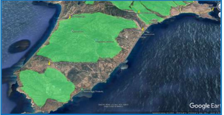 Οι περιοχές απαγόρευσης στο νησί μας