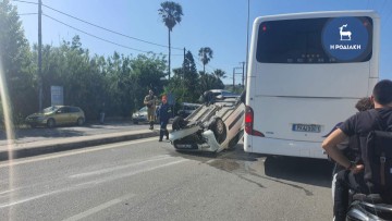 Συμβαίνει τώρα: Σφοδρή σύγκρουση οχημάτων στη Ρόδου Λίνδου