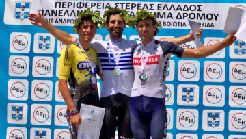«Ασημένιος» στο Πανελλήνιο Πρωτάθλημα Ποδηλασίας Δρόμου Ανδρών ο Νίκος Δράκος