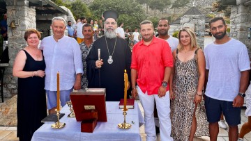 Έγινε αγιασμός για τη νέα επένδυση στο νησάκι Αγία Μαρίνα της Σύμης