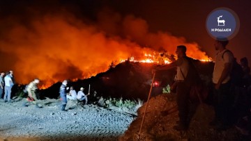 Πύραρχος Βαθρακογιάννης: Οι φλόγες στη Ρόδο ξεπερνούν τα 20 μέτρα